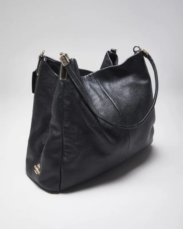 Vintage Coach Black Leather Handbag sold by Rokit