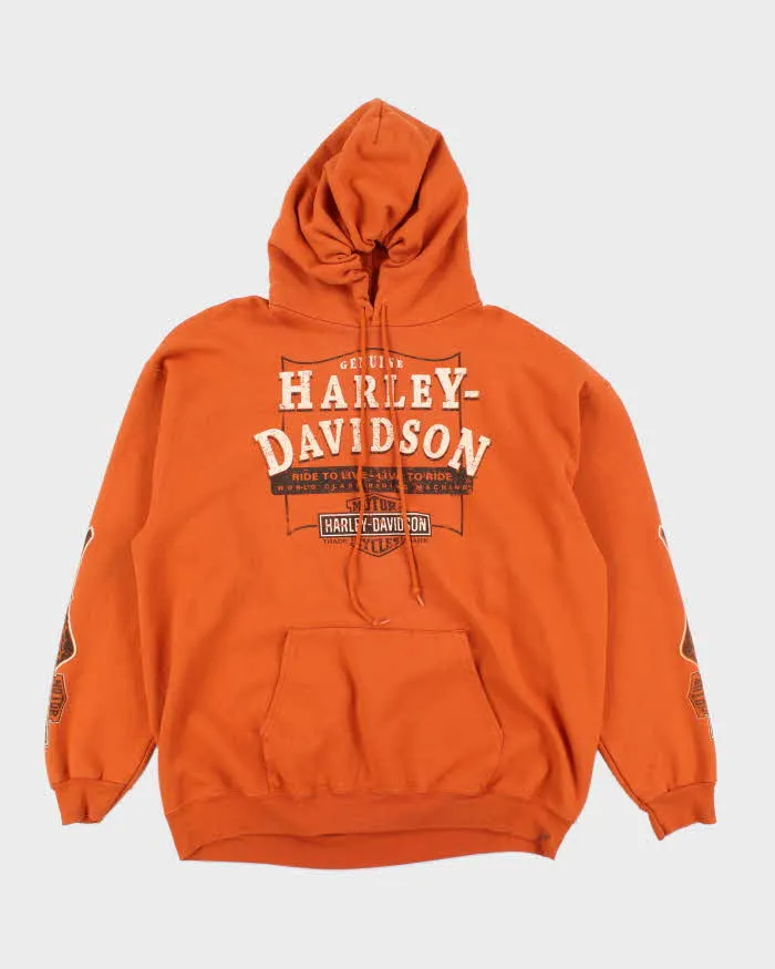 Vintage 2000's Harley Davidson Oversized Graphic Print Hoodie - XL sold by Rokit