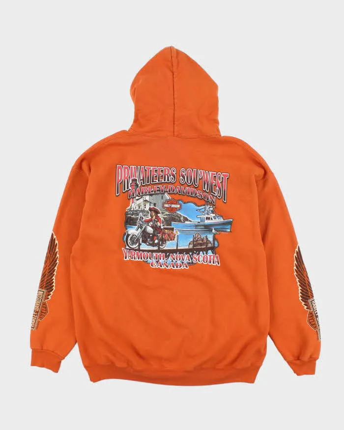 Vintage 2000's Harley Davidson Oversized Graphic Print Hoodie - XL sold by Rokit product image thumbnail 2