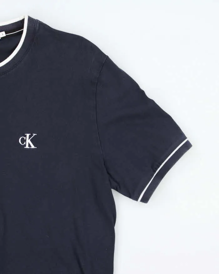 Vintage Y2K Calvin Klein Embroidered Logo T-Shirt - L sold by Rokit product image thumbnail 4