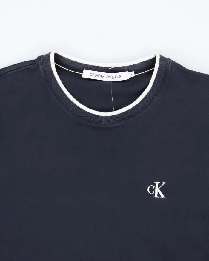 Vintage Y2K Calvin Klein Embroidered Logo T-Shirt - L sold by Rokit product image thumbnail 3