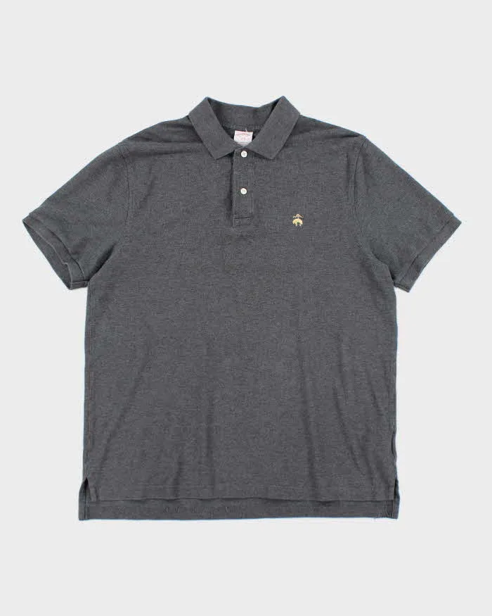 Vintage Brooks Brother Grey Polo Shirt - L sold by Rokit