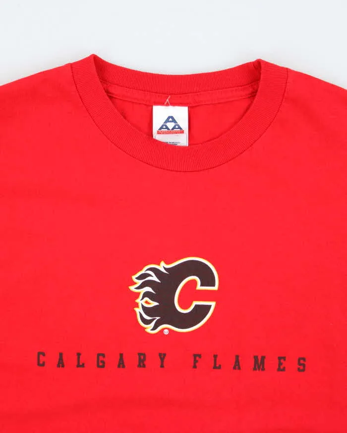 Vintage 00s Calgary Flames Red T-shirt - XL sold by Rokit product image thumbnail 3