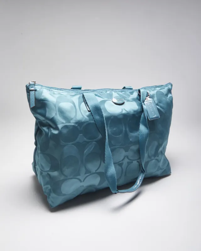 Vintage Y2k 00s Coach Monogram Tote & Pouch sold by Rokit