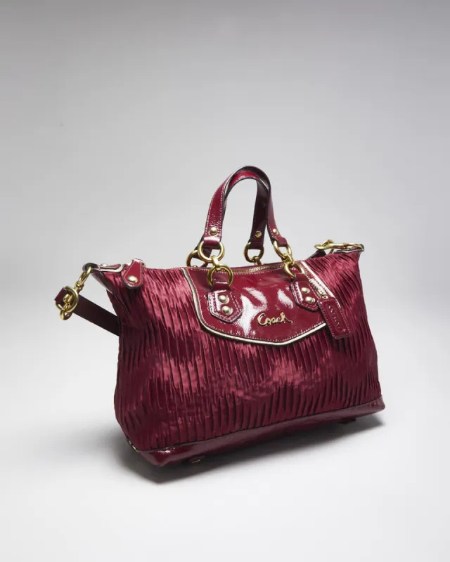 Vintage Y2k 00s Coach Red Handbag sold by Rokit