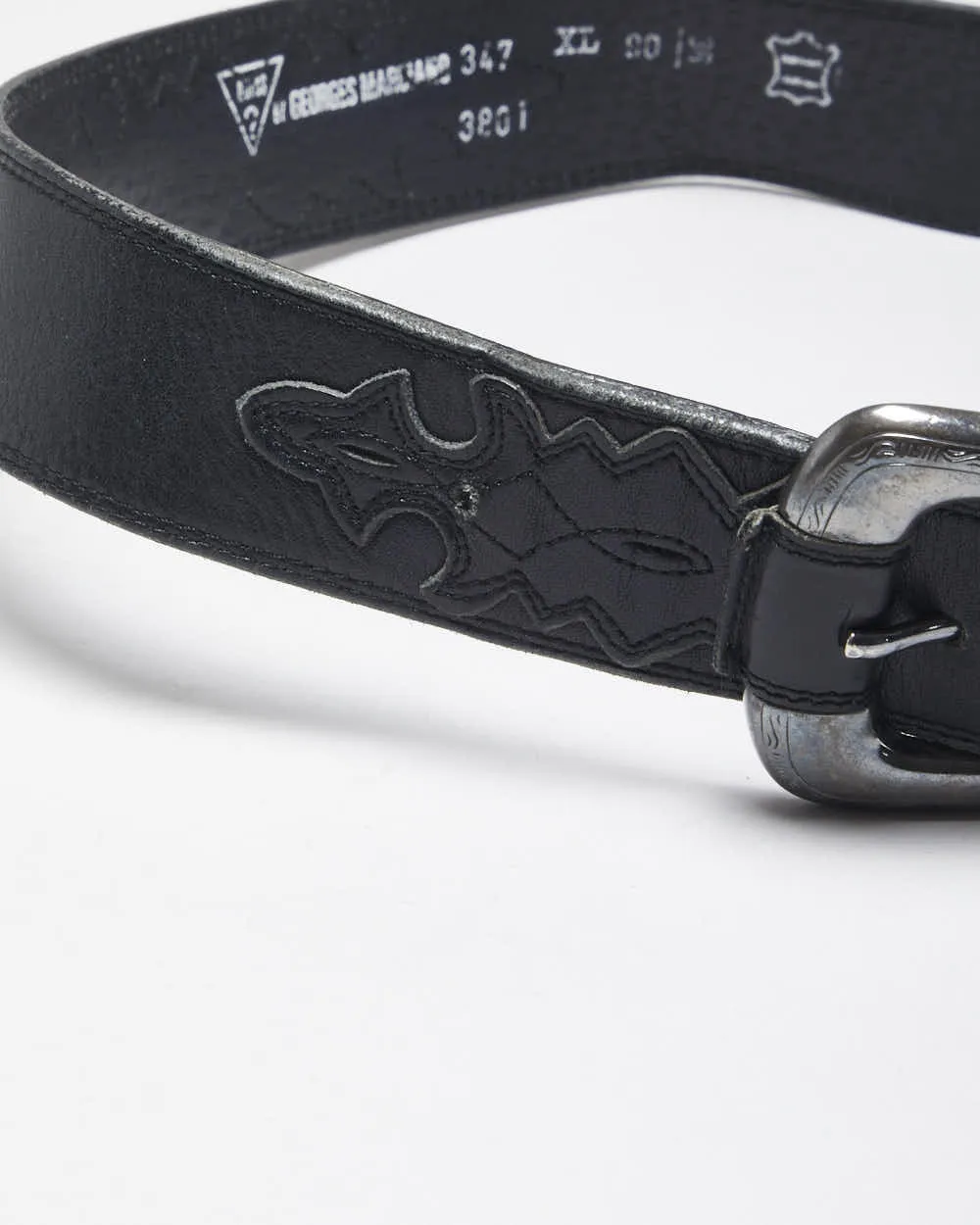 Vintage Y2k 00s Guess Black Leather Belt - W29 - W34 sold by Rokit product image thumbnail 5