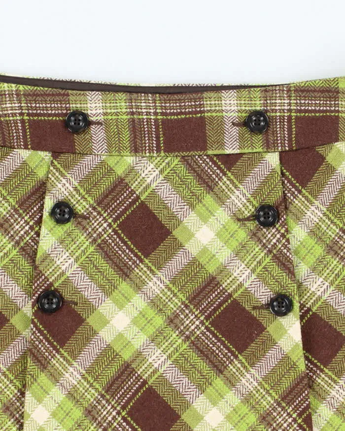 Vintage 90s Esprit De Corp Checked Wool Blend Skirt - S sold by Rokit product image thumbnail 3
