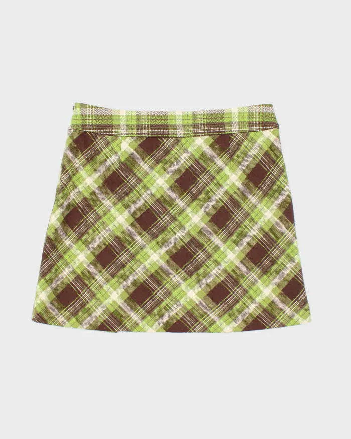 Vintage 90s Esprit De Corp Checked Wool Blend Skirt - S sold by Rokit product image thumbnail 2