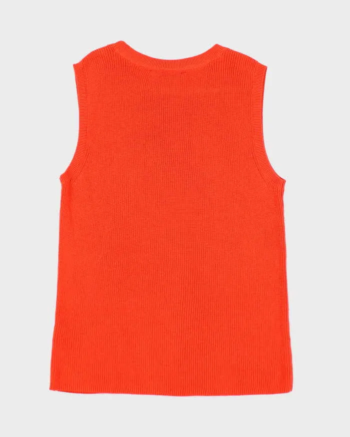 Vintage Tommy Hilfiger Orange Tank Knit - L sold by Rokit product image thumbnail 2