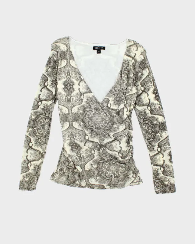 Vintage Y2k 00s Jessica Mesh Top - M sold by Rokit