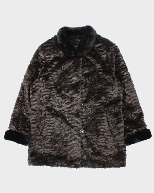 Vintage Fen.Nelli Faux Fur Coat - L sold by Rokit