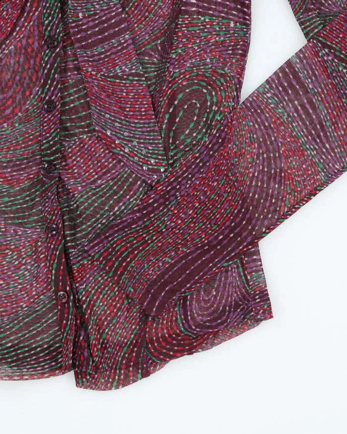 Vintage Y2k 00s Mexx Mesh Blouse - S sold by Rokit product image thumbnail 4