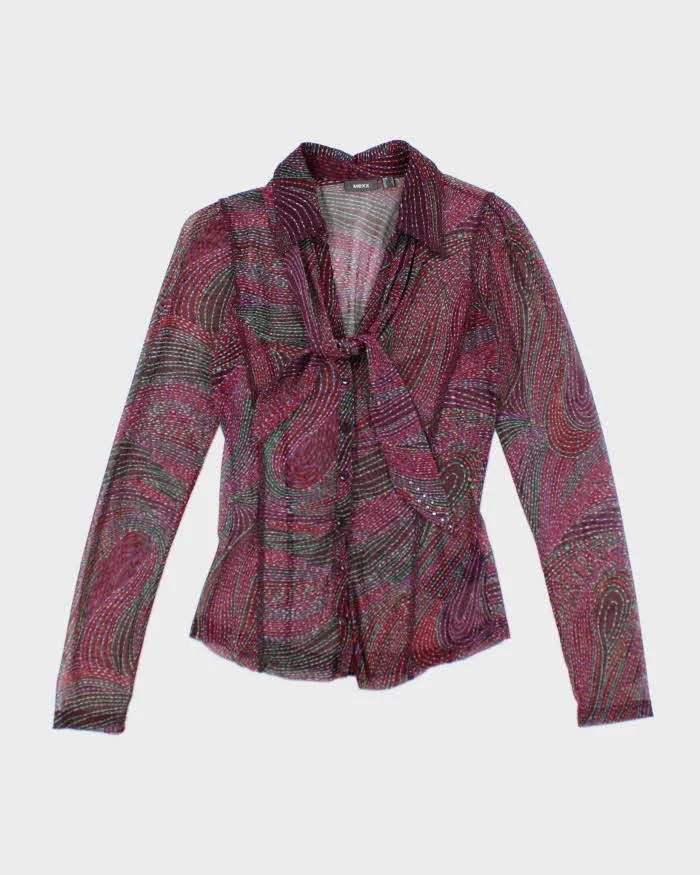 Vintage Y2k 00s Mexx Mesh Blouse - S sold by Rokit