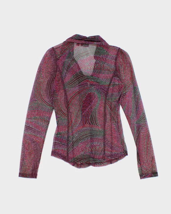 Vintage Y2k 00s Mexx Mesh Blouse - S sold by Rokit product image thumbnail 2