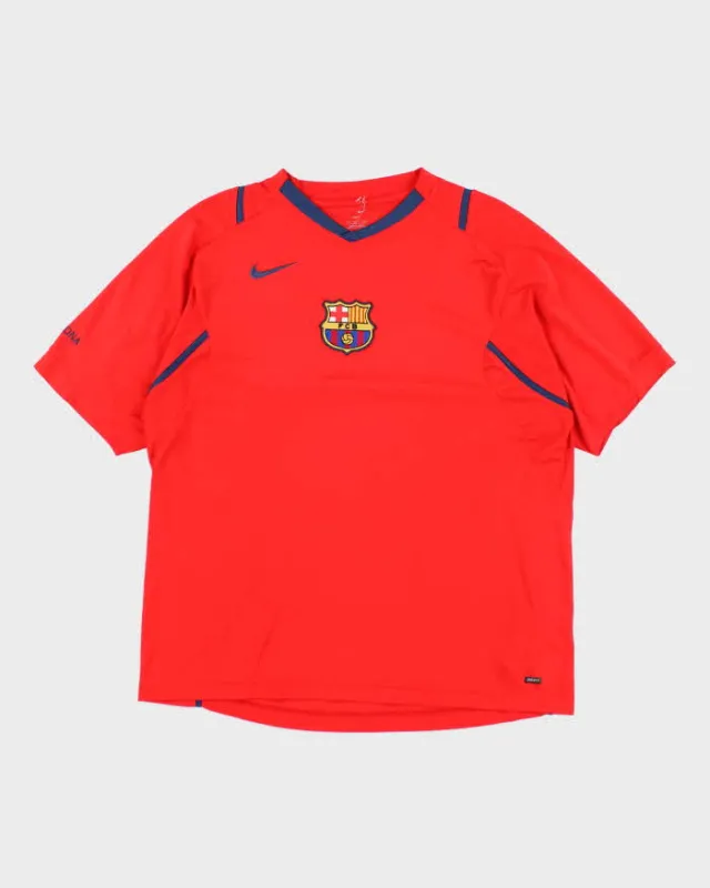 Vintage Barcelona FC Training Football Shirt - L sold by Rokit
