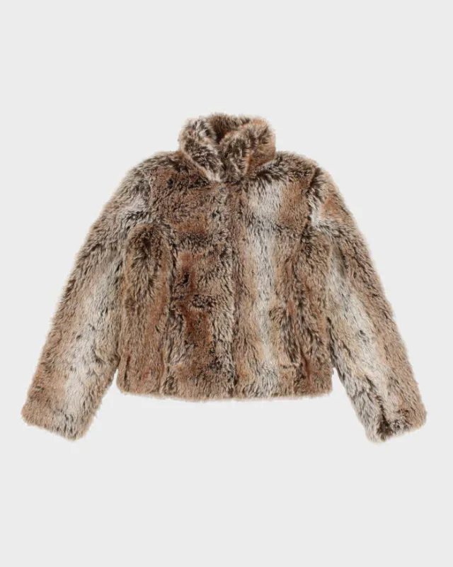 Vintage Y2k 00s Le Chateau Faux Fur Jacket - S sold by Rokit