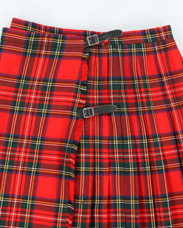 Vintage Rannoch Design Red Pleated Checked Skirt - S sold by Rokit product image thumbnail 4