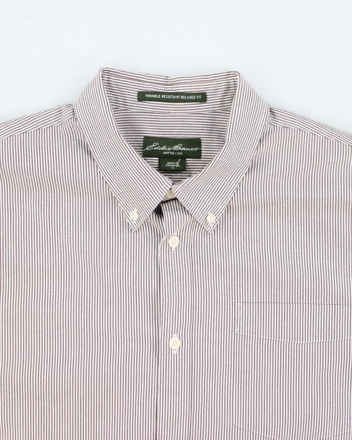 Vintage 90's Eddie Bauer Wrinkle Resistant Striped Shirt - XL sold by Rokit product image thumbnail 3