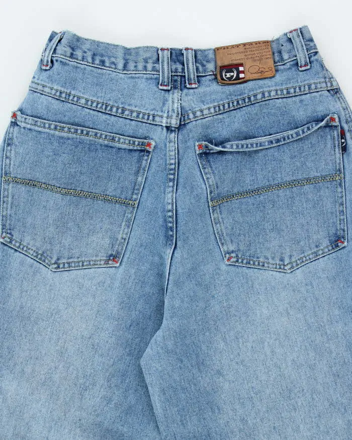 Vintage Y2K Phat Farm Heavyweight Baggy Embroidered Light Wash Jeans - W28 L32 sold by Rokit product image thumbnail 4