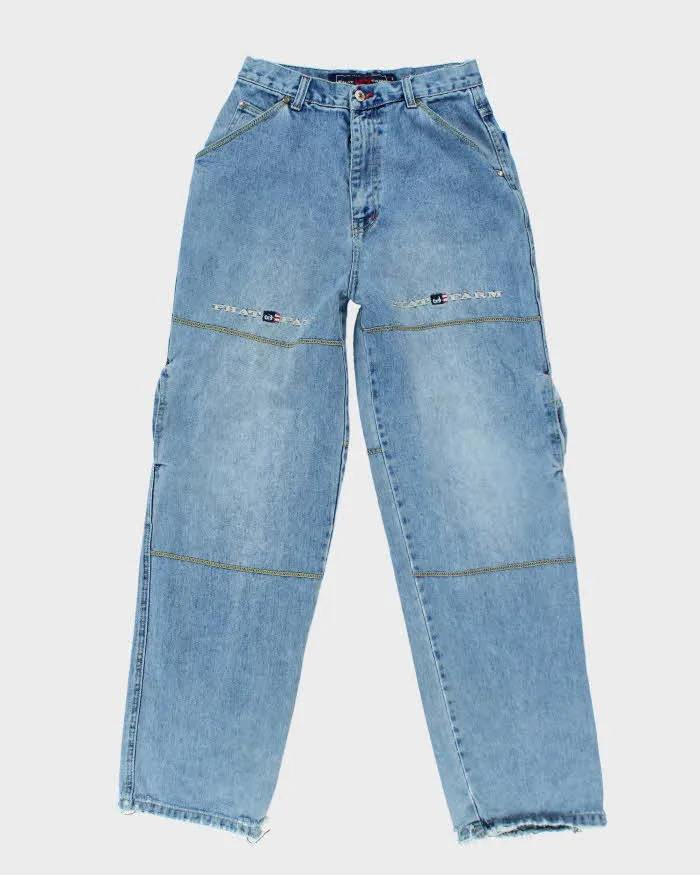 Vintage Y2K Phat Farm Heavyweight Baggy Embroidered Light Wash Jeans - W28 L32 sold by Rokit