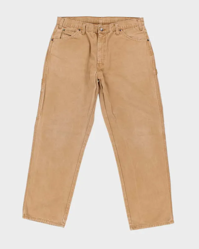 Vintage 2000's Dickies Heavyweight Wide Leg Carpenter Trousers - W34 L30 sold by Rokit