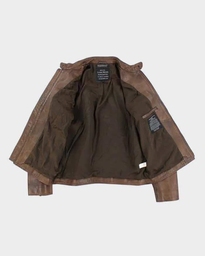 Vintage Lucky Brand Brown Leather Jacket - L sold by Rokit product image thumbnail 5