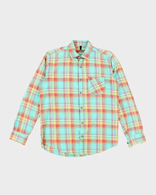 Vintage Benetton Checked Long Sleeve Shirt - L sold by Rokit