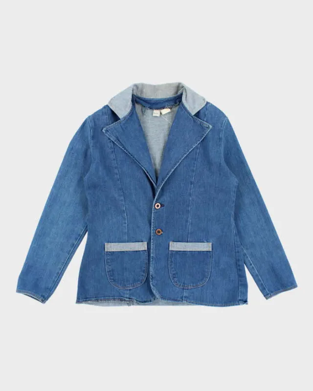 Vintage 80's Women's Wrangler Denim Button Up Blazer - L sold by Rokit