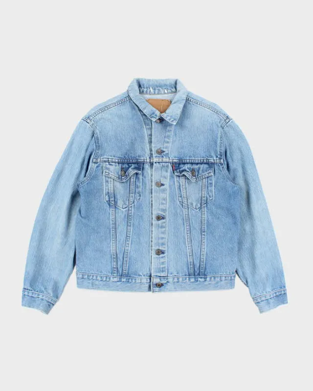 Vintage 90's Levi's Faded Medium Wash Denim Jacket - L sold by Rokit
