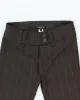 Vintage Y2k 00s Streetwear Brown Pin Striped Trousers - W31 L33 sold by Rokit
