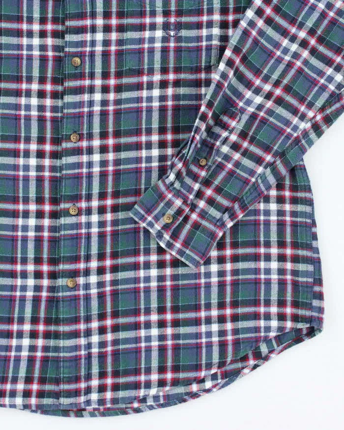 Vintage 2000's Chaps Striped Flannel Shirt - L sold by Rokit product image thumbnail 4