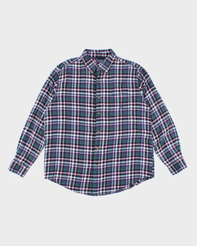 Vintage 2000's Chaps Striped Flannel Shirt - L sold by Rokit