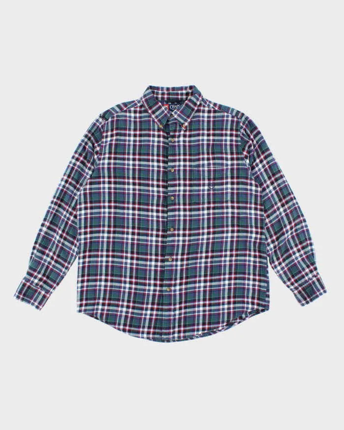 Vintage 2000's Chaps Striped Flannel Shirt - L sold by Rokit