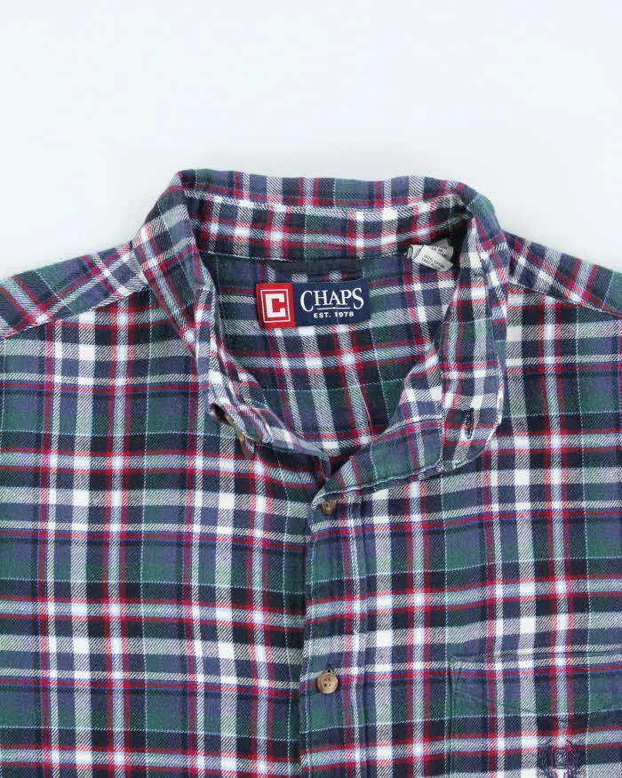 Vintage 2000's Chaps Striped Flannel Shirt - L sold by Rokit product image thumbnail 3