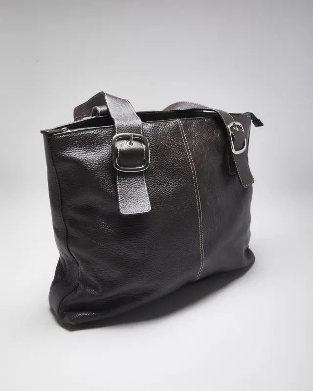 Vintage Danier Brown Leather Bag sold by Rokit