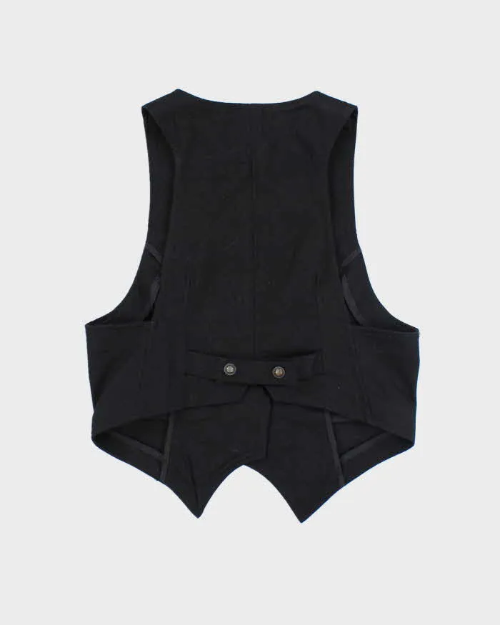 Vintage Y2k 00s Pinky Black Waistcoat Top - M sold by Rokit product image thumbnail 2
