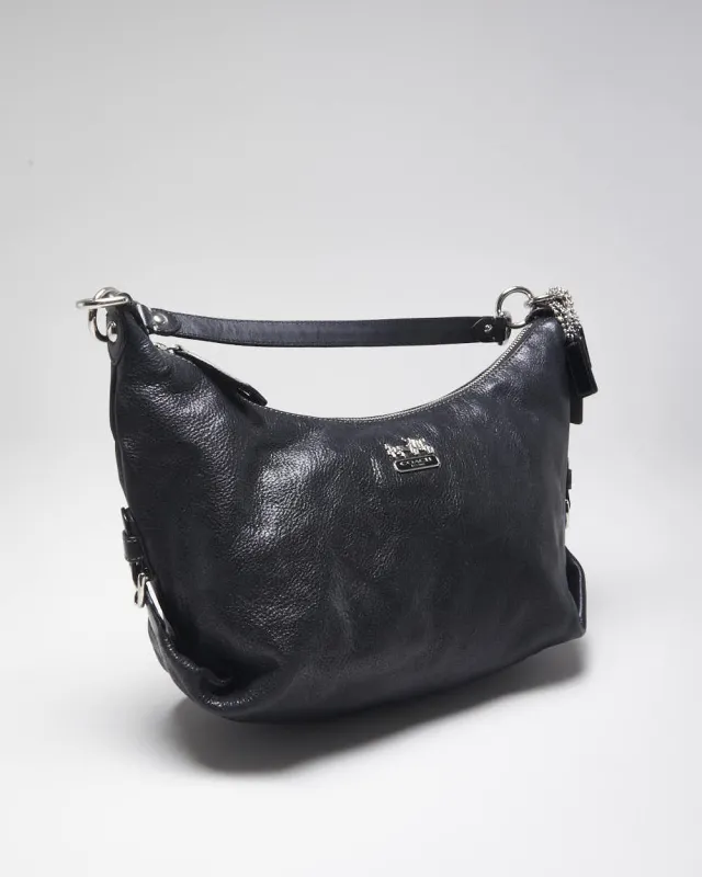 Vintage Y2k 00s Coach Black Leather Handbag sold by Rokit