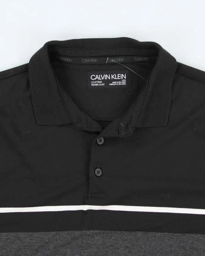 Vintage 2000's Calvin Klein Striped Polo Shirt - L sold by Rokit product image thumbnail 3