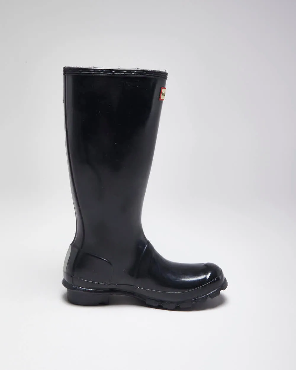 Hunter Black Wellington Boots - UK4 sold by Rokit product image thumbnail 2