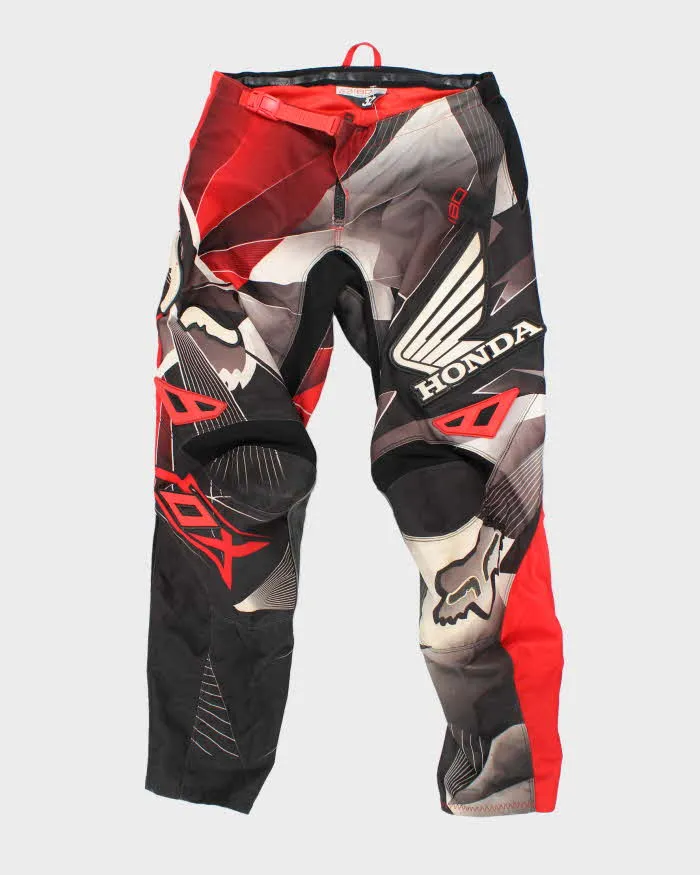 Vintage 90's Fox Racing Graphic Printed Motocross Trousers - W30 L32 sold by Rokit