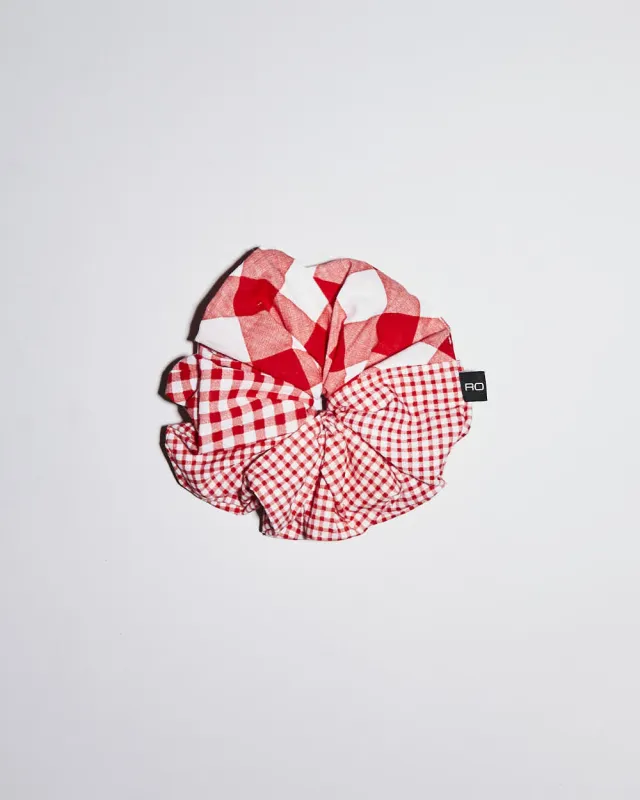 Rokit Originals Sustainable Scrunchie - Red Gingham sold by Rokit