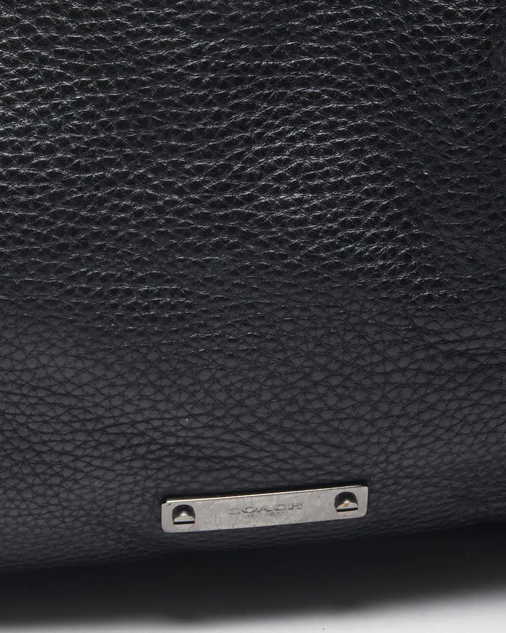 Vintage Coach Black Leather Crossbody Satchel Bag sold by Rokit product image thumbnail 3