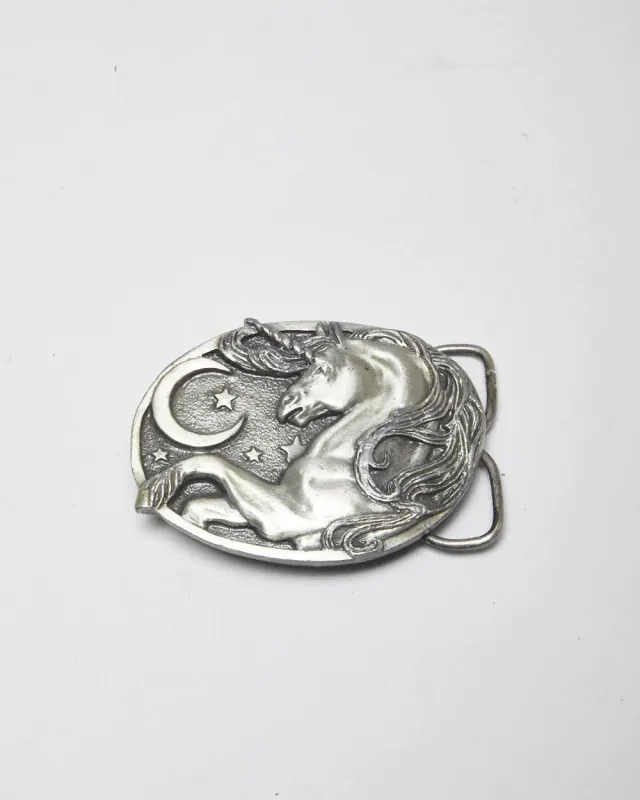 Vintage Y2k 00s Unicorn Belt Buckle sold by Rokit