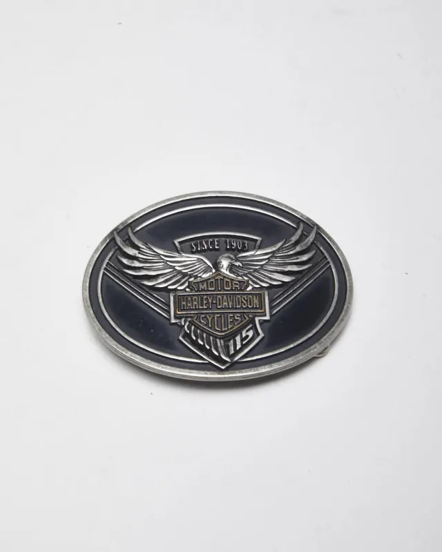 Vintage Y2k 00s Harley Davidson Belt Buckle sold by Rokit