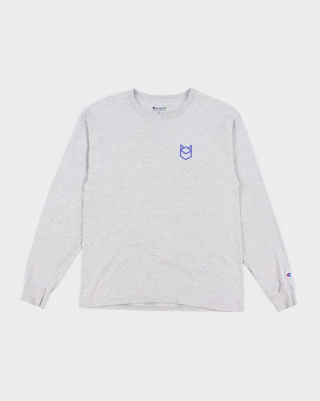 Vintage Champion Graphic Print Long-sleeved T-Shirt - M sold by Rokit