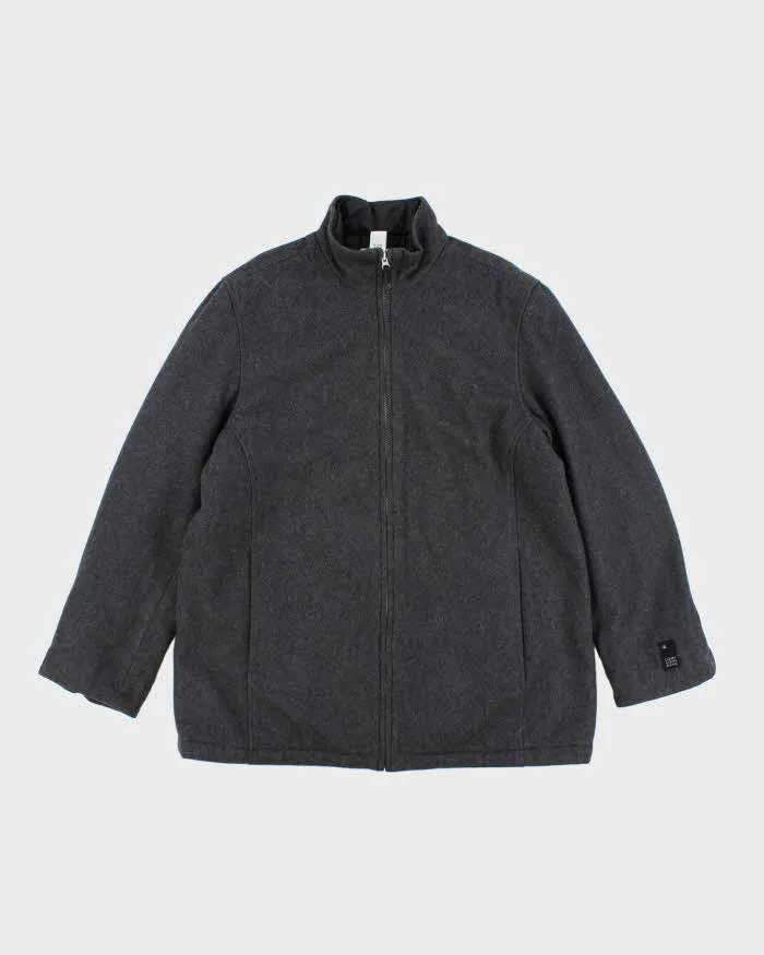 Vintage 2000's Calvin Klein Wool Blend Zip Up Jacket - XL sold by Rokit