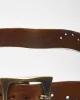 Vintage Brave Brown Leather Belt - W34 - W39 sold by Rokit