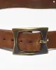 Vintage Brave Brown Leather Belt - W34 - W39 sold by Rokit
