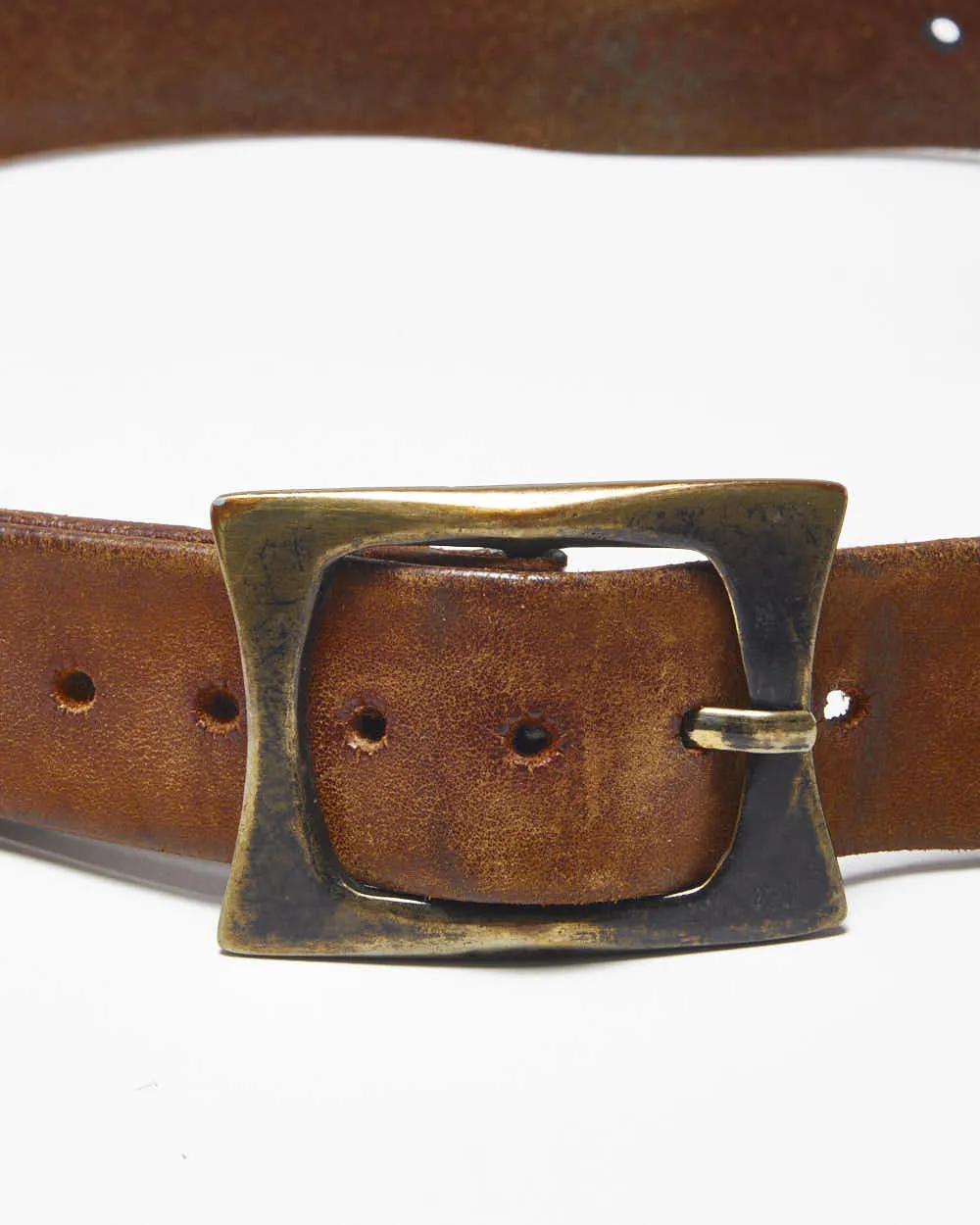 Vintage Brave Brown Leather Belt - W34 - W39 sold by Rokit product image thumbnail 3