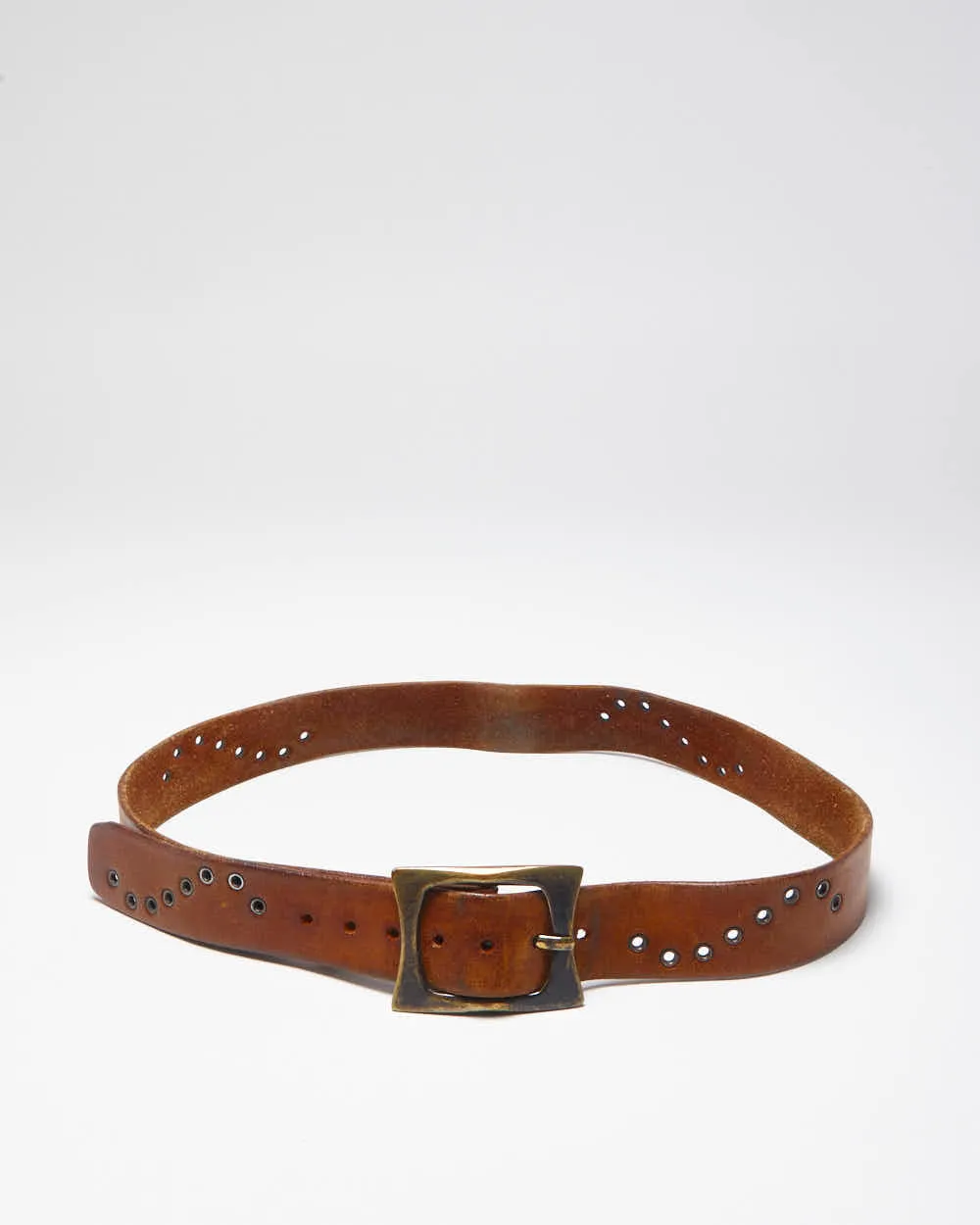 Vintage Brave Brown Leather Belt - W34 - W39 sold by Rokit product image thumbnail 2